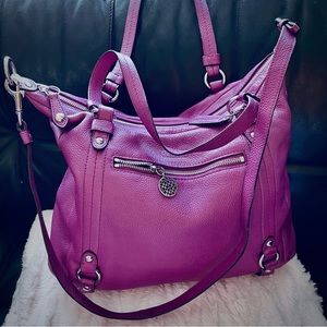 SOLD! Coach Crossbody in Plum Purple Unique Convertible Strap Design